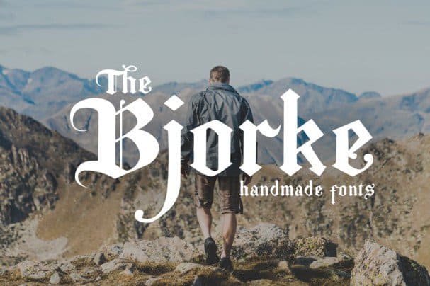 The Bjorke - Handmade  s шрифт скачать бесплатно