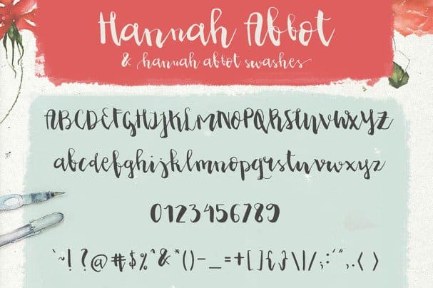 Hannah Abbot шрифт скачать бесплатно