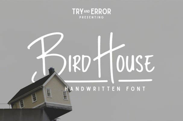 Bird House шрифт скачать бесплатно