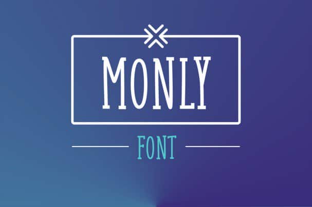 Monly   шрифт скачать бесплатно