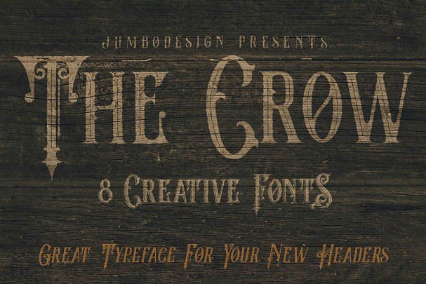 The Crow - Vintage Style   шрифт скачать бесплатно