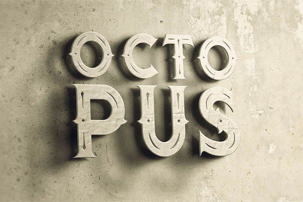 Octopus - Vintage Style   шрифт скачать бесплатно