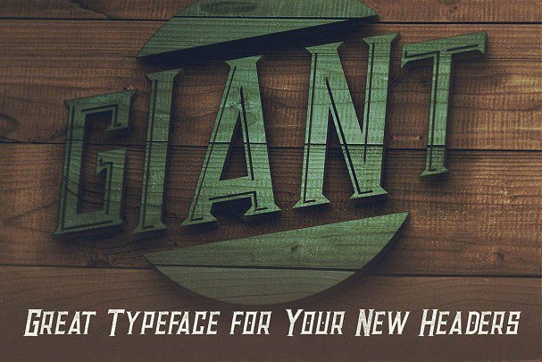 Giant - Vintage Style   шрифт скачать бесплатно