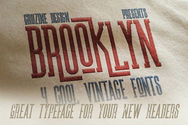 Brooklyn Typeface шрифт скачать бесплатно