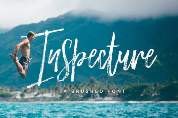 Inspecture Brush   шрифт скачать бесплатно