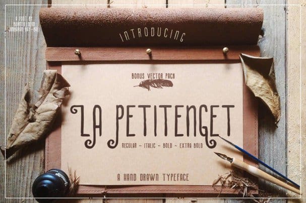 La Petitenget шрифт скачать бесплатно