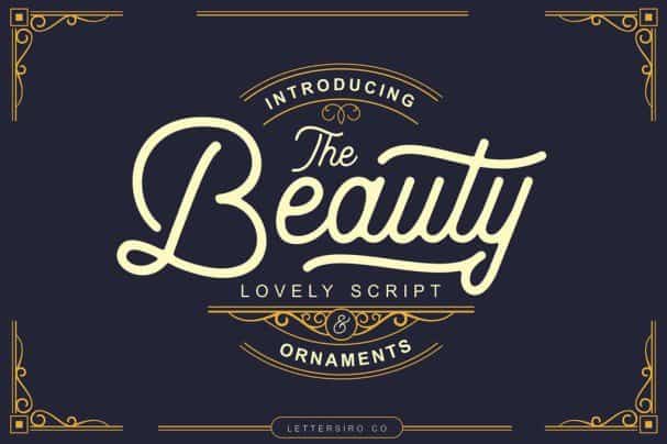 The Beauty Script шрифт скачать бесплатно