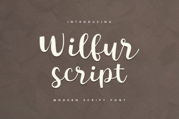 Wilfur Script шрифт скачать бесплатно