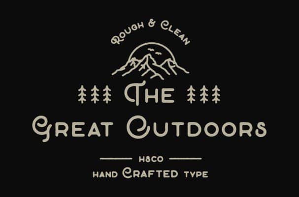 The Great Outdoors шрифт скачать бесплатно