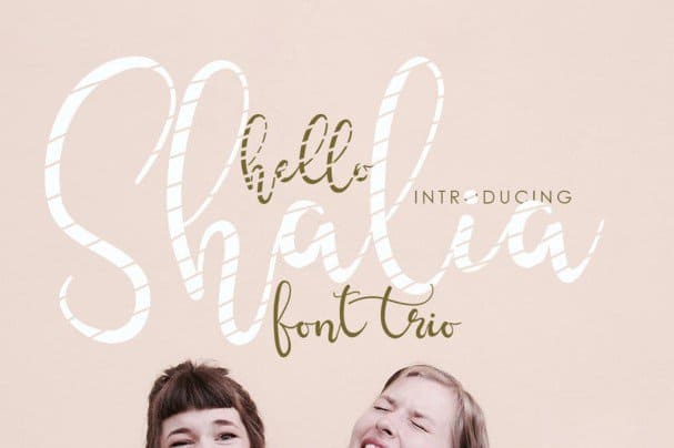 Hello Shalia - FONT TRIO шрифт скачать бесплатно