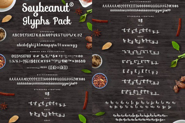 Soybeanut - Brush Script   шрифт скачать бесплатно