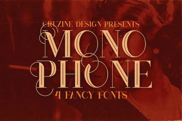 Monophone - Fancy   шрифт скачать бесплатно