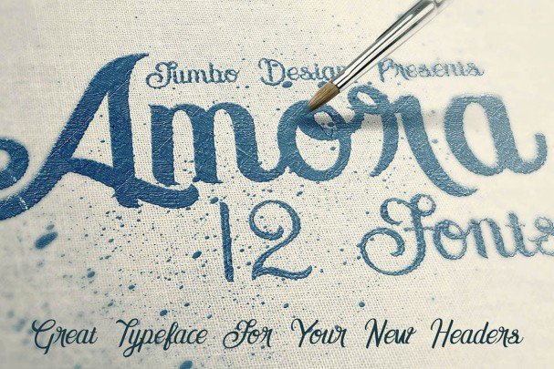 Amora Script шрифт скачать бесплатно