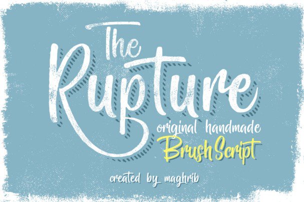 The Rupture 3 Styles шрифт скачать бесплатно