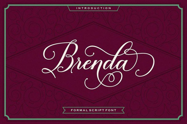 Brenda Script шрифт скачать бесплатно