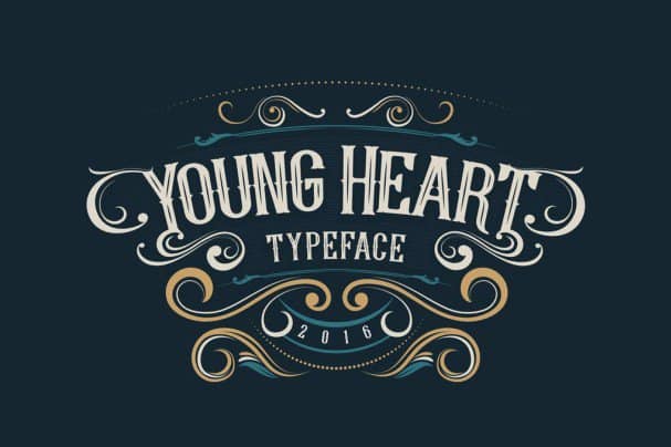 Young Heart Typeface шрифт скачать бесплатно