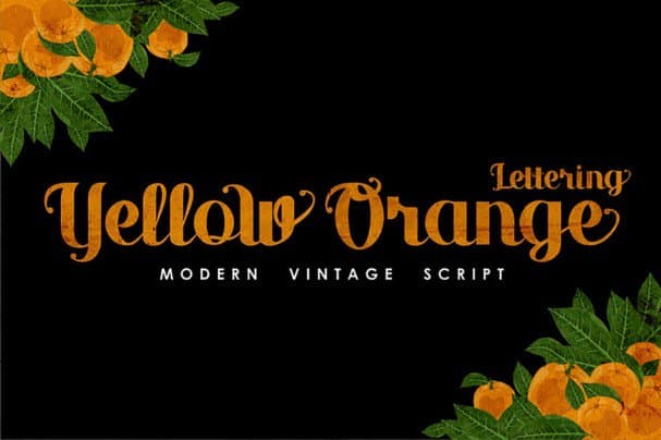 Yellow Orange шрифт скачать бесплатно