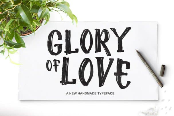 Glory Of Love шрифт скачать бесплатно