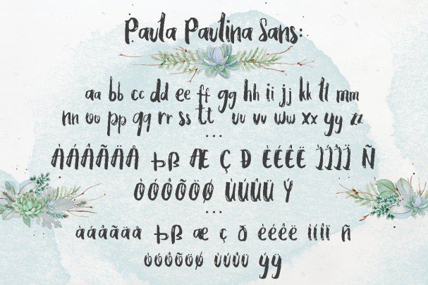 Paula Paulina шрифт скачать бесплатно