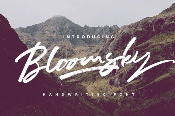 Bloomsky шрифт скачать бесплатно