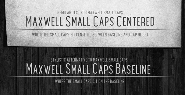 Maxwell Sans Small Caps DemiBold шрифт скачать бесплатно