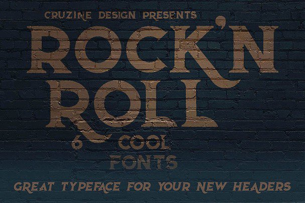 Rock'n Roll Typeface шрифт скачать бесплатно