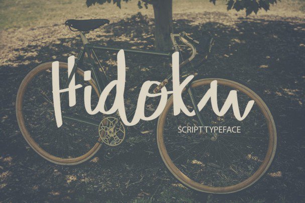 Hidoku Script Typeface шрифт скачать бесплатно