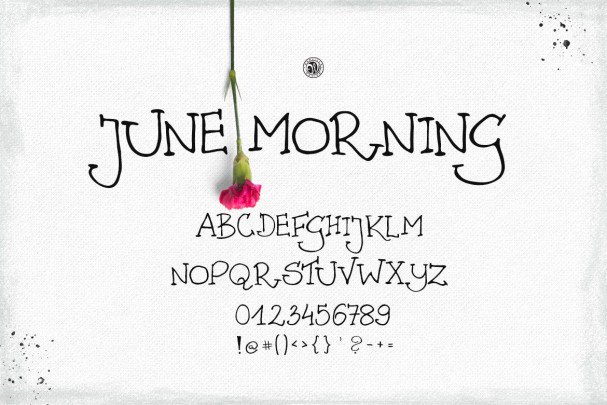 June Morning   шрифт скачать бесплатно