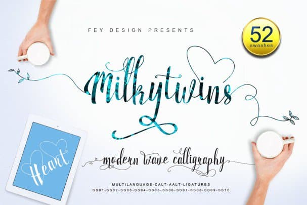Milkytwins - Script   шрифт скачать бесплатно