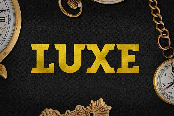 Luxe   шрифт скачать бесплатно