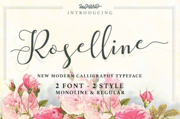 Roselline Typeface шрифт скачать бесплатно