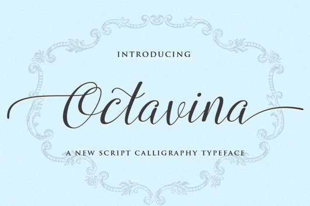 Octavina Script шрифт скачать бесплатно