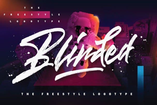 Blinded - Freestyle Logotype шрифт скачать бесплатно