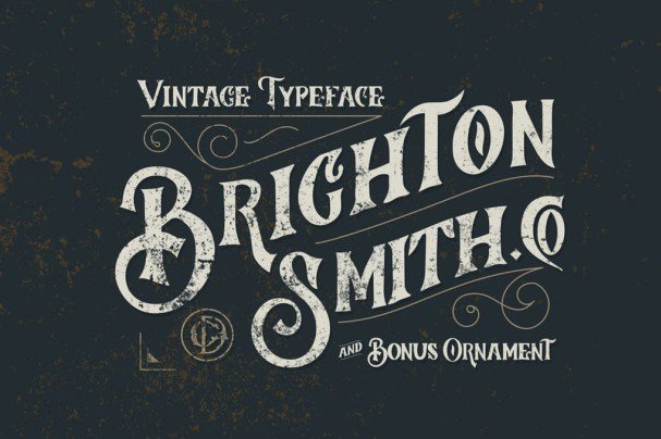 Brighton Smith Typeface шрифт скачать бесплатно