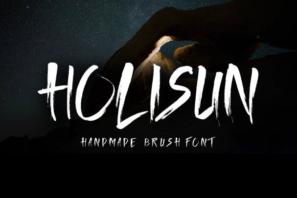 Holisun - Handmade Brush  шрифт скачать бесплатно