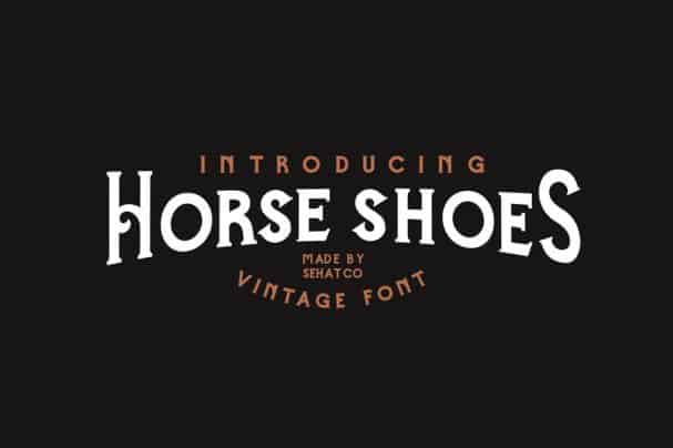 Horse Shoes   шрифт скачать бесплатно