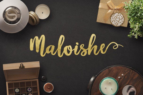 Maloishe Brush Script   шрифт скачать бесплатно