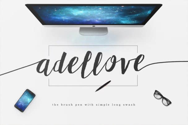 Adellove Typeface шрифт скачать бесплатно