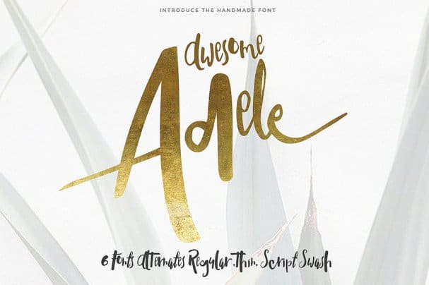 Adele typeface шрифт скачать бесплатно