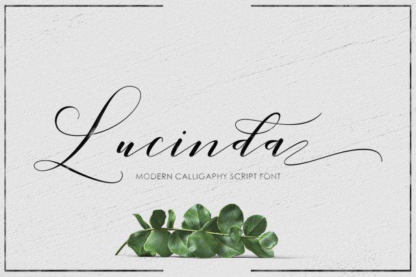 Lucinda Script шрифт скачать бесплатно