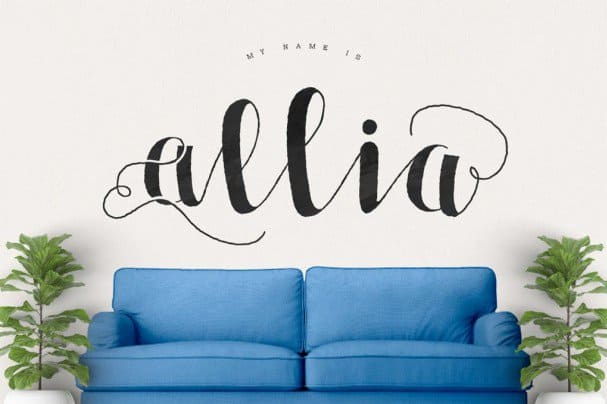 Allia Typeface шрифт скачать бесплатно