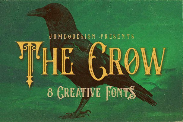 The Crow - Vintage Style   шрифт скачать бесплатно