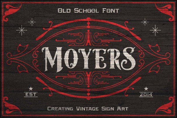 Moyers Typeface шрифт скачать бесплатно