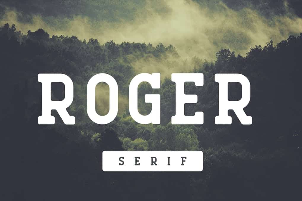 Roger Serif шрифт скачать бесплатно