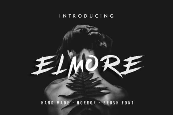 Elmore - Brush   шрифт скачать бесплатно