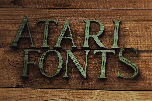 Atari - Vintage Style   шрифт скачать бесплатно