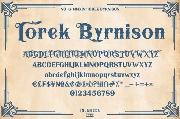 Iorek Byrnison шрифт скачать бесплатно
