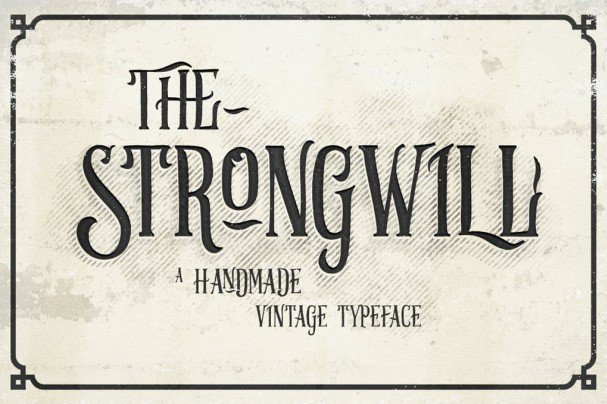 Strongwill Typeface шрифт скачать бесплатно