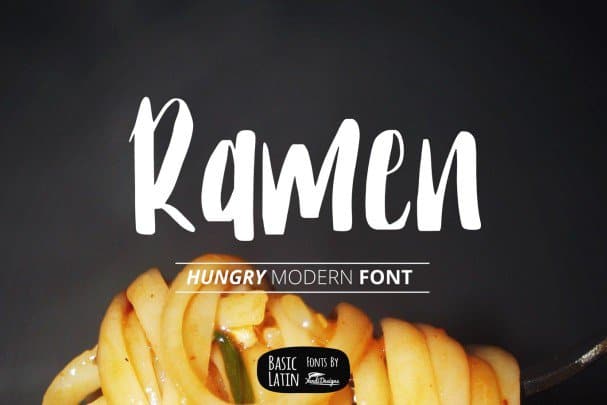 Ramen Modern   шрифт скачать бесплатно