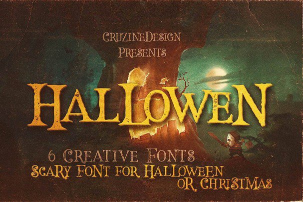 Hallowen Typeface шрифт скачать бесплатно